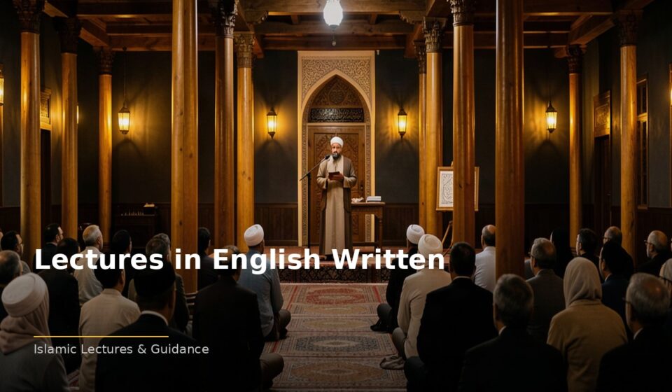 Lectures in English Written: Essential Islamic Teachings for Daily Life islamic ee6276714d 185826